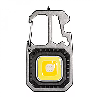 Мини фонарик LED аккумуляторный W5138 Type-C 7 режимов отвертки магнит карабин