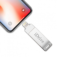 Флеш-накопитель iDrive Metallic 32GB для iPhone/iPad Lightning/USB 2.0