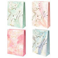 Пакет подарунковий паперовий S "Візерунки" 18*24*8см, ЦІНА ЗА УП. 12ШТ