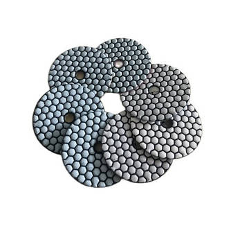 Круг алмазний на липучці черепашка для сухого шліфування d-100 мм Р100