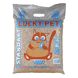 Lucky Pet (Лакі Пет) Деревний наповнювач, стандарт, світла гранула 6 кг
