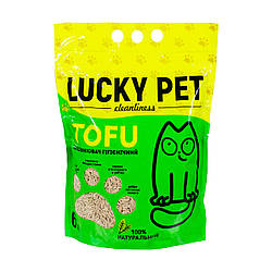 Lucky Pet (Лакі Пет) Тофу - Наповнювач гіпоалергенний для котячого туалету 6 л