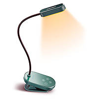 Лампа настольная LED Glocusent Mini с клипсой зеленая