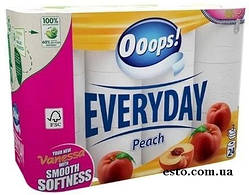 Туалетний папір Ooops! Everyday Peach 24 шт 120 відривів