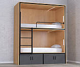 Двоярусне ліжко з обшивкою Loft Design, фото 3