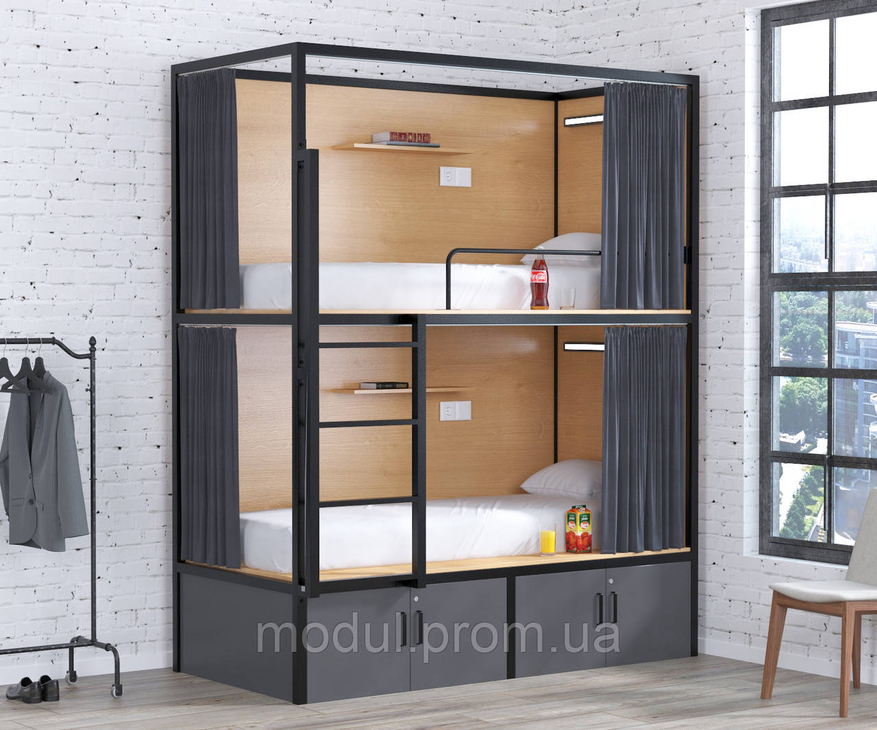 Двоярусне ліжко Loft Design