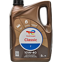 Моторное масло 10W-40 полусинтетика Total Classic 7 (5л) Total 156357