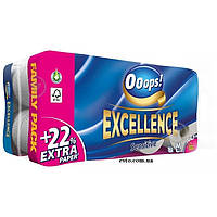 Туалетная бумага 3-слойная Ooops! Excellence 16 шт 150 отрывов