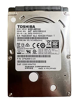 Жорсткий диск Toshiba 320GB SATA III 5400rpm (MQ01ABF032)