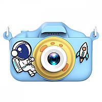 Детский Фотоаппарат Astronaut, 2" IPS, TF/MicroSD, 600mAh, Фото/Видео/Игры, Синий