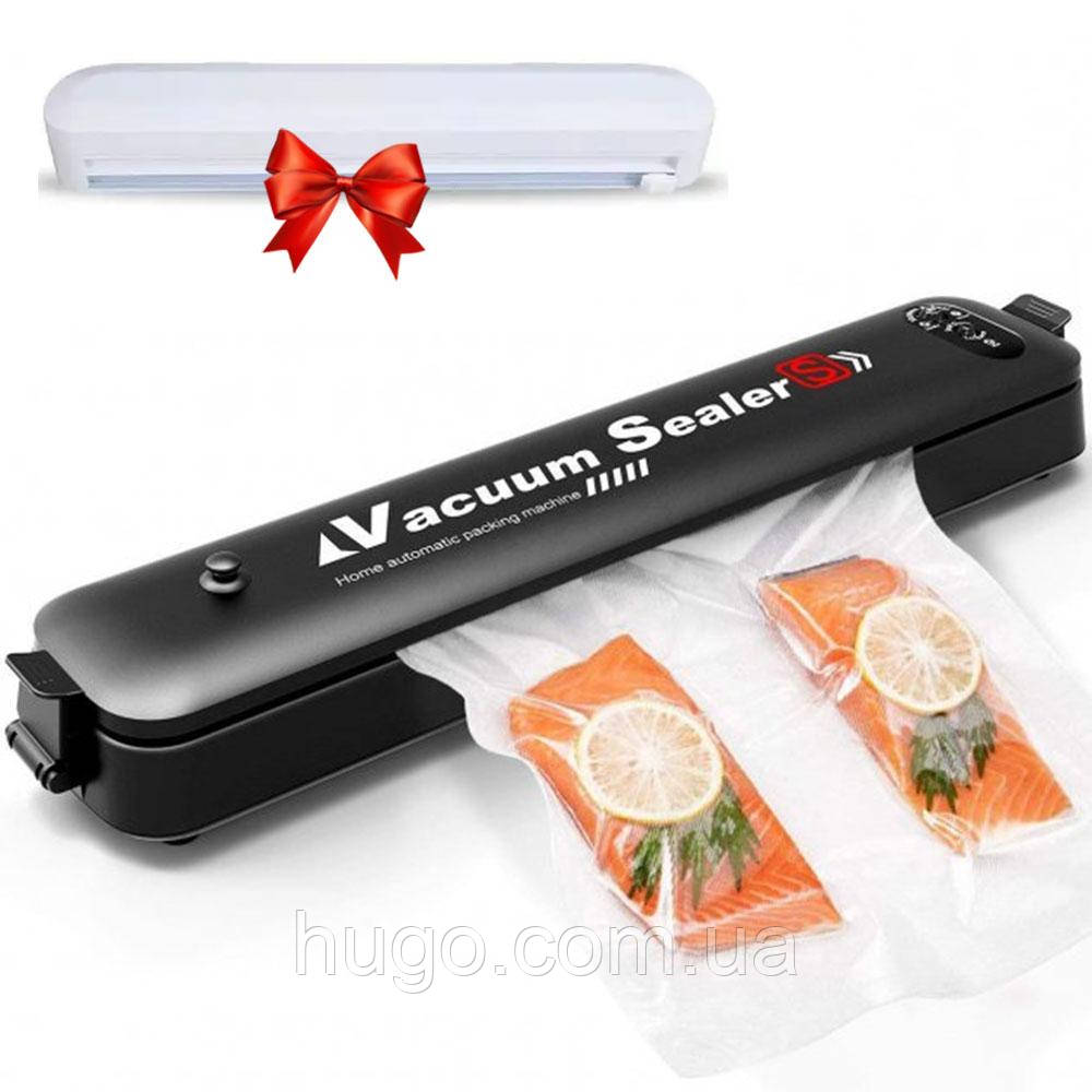 Вакуумний пакувальник Vacuum Sealer + Подарунок Органайзер різак для харчової плівки / Вакууматор