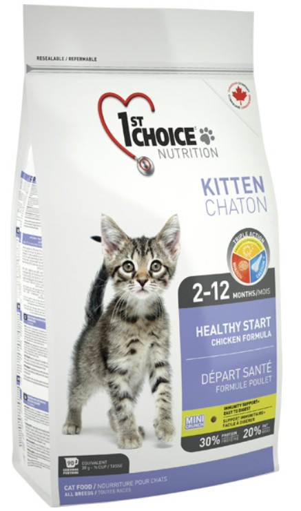 Сухий суперпреміум корм для кошенят 1st Choice Kitten Healthy Start 0.35 кг