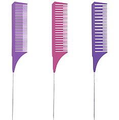 Комплект гребінців для мелірування Hots Professional Awesome Comb Pink/Violet/Purple, 3 шт (HP98004)