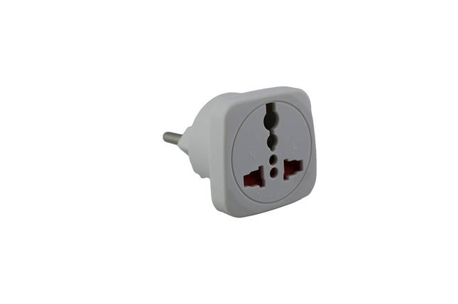 Мережевий перехідник 10A 250V No 522 в уп. 24 шт (цена за упаковку), фото 1