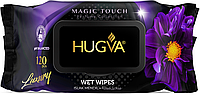 Салфетки влажные Hugva Luxury Magic touch с клапаном 120 шт (8680731427011)