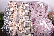 Двоспальний плед-покривало з мікрофібри бамбукового волокна 180х220 оранжевого кольору з геометричним принтом, фото 9