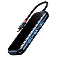 Адаптер USB-Хаб Baseus AcmeJoy 5-Port Type-C to HDMI 2xUSB3.0 USB2.0 Type-C PD&Data