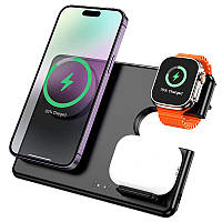 Зарядная станция Qi Hoco CQ1 Wireless Charger 4in1 для iPhone iWatch Airpods