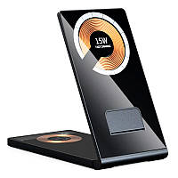 Зарядная станция Qi JYD T05 Magnetic Wireless Charger 3in1 для iPhone