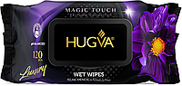 Салфетки влажные Hugva Luxury Magic touch с клапаном 120 шт