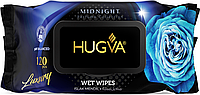 Салфетки влажные Hugva Luxury Midnight с клапаном 120 шт