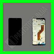 Дисплей Tecno Pop 2F із сенсором та рамкою, чорний (оригінальні комплектуючі)