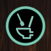 Таблички на туалет из металла светится в темноте «Соблюдайте чистоту в туалете»