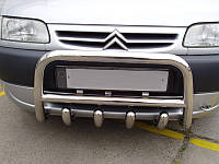 Кенгурятник QT006 (нерж.) для Citroen Berlingo 1996-2008 гг