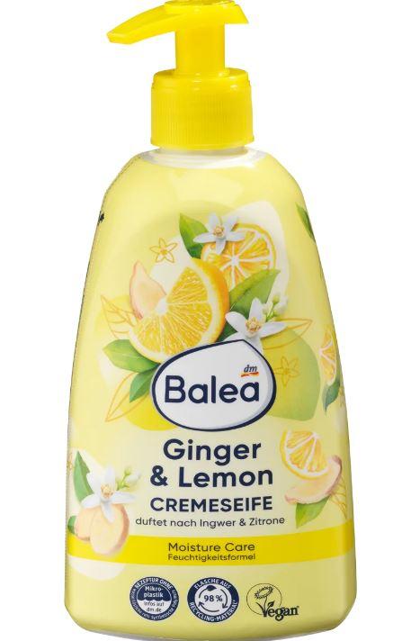 Рідке крем-мило для рук в дозаторі Balea Ginger & Lemon 500 мл