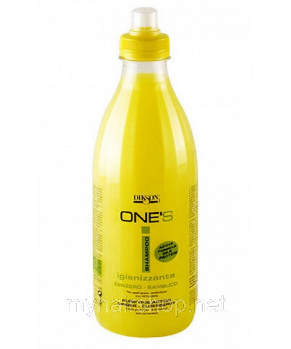 Шампунь для жирного волосся Імбир-Бузина DIKSON One's Shampoo Igienizzante 1000 мл