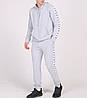 Чоловічий спортивний костюм Adidas з лампасами, Адідас сірий демісезонний комплект, фото 4