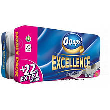 Туалетний папір 3-шаровий Ooops! Excellence 16 шт 150 відривів