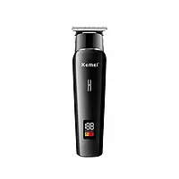 Аккумуляторная машинка для стрижки волос с дисплеем KEMEI KM-111 Машинка для стрижки и окантовки бороды
