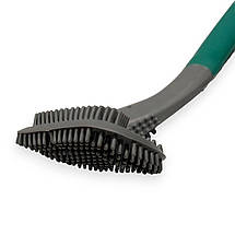 Силіконова щітка йоржик Toilet Brush для миття унітазу підвісна з гачком 40 см, фото 2