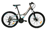 Велосипед Crosser Nio Stels 24" (рама 12,5) серо-бирюзовый