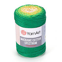 Хлопковый шнур плетеный YarnArt Macrame Cotton Spectrum №1313 (Янарт Макраме котон спектрум) 250 г 225 м