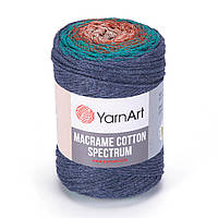 Хлопковый шнур плетеный YarnArt Macrame Cotton Spectrum №1327 (Янарт Макраме котон спектрум) 250 г 225 м