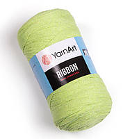 Хлопковый шнур плетеный YarnArt Ribbon Лимон №755 (Янарт Риббон) 250 г 125 м