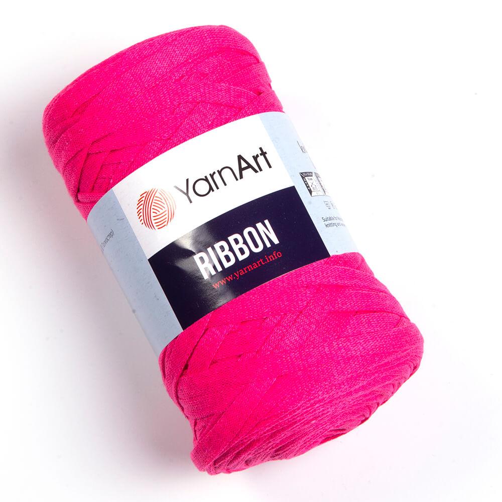 Бавовняний шнур плетений YarnArt Ribbon Малиновий №803 (Янарт Ріббон) 250 г 125 м