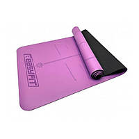 Коврик для йоги профессиональный Pro EasyFit EF-1925-1-V, каучук 5 мм, Фиолетовый, Vse-detyam