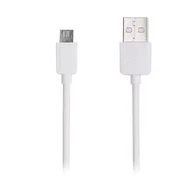 Кабель зарядний USB / micro-USB 0.3m круглий White (Оригінал з розбору) (Вживаний)