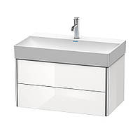 Тумба подвесная Duravit XSquare 784x460 мм с умывальником, белый глянец (XS416208585)