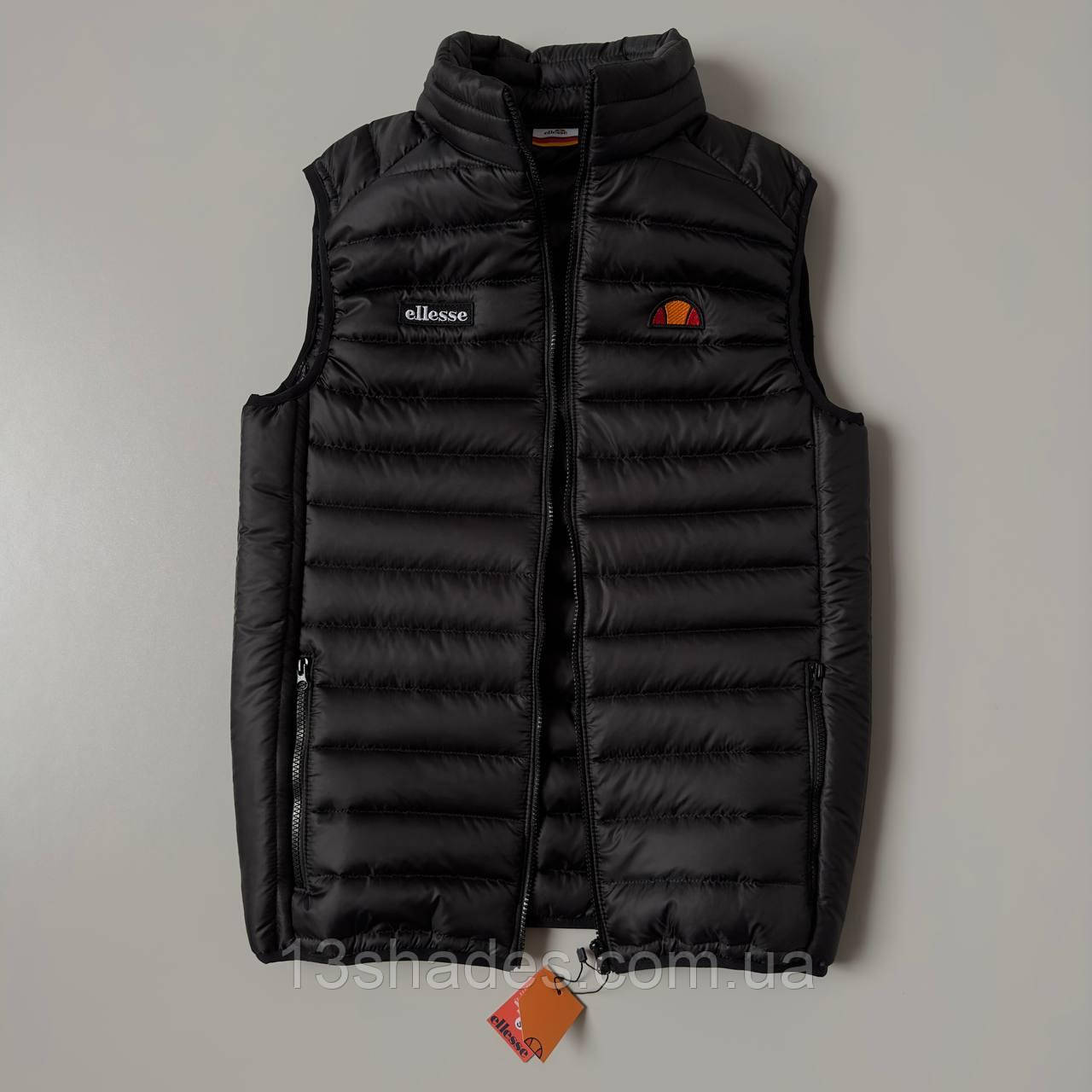 Жилетка безрукавка стьобана унісекс Ellesse чорний, фото 1