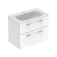 Тумба Geberit Selnova Square 800х480мм з умивальником, білий (501.240.00.1)