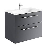 Тумба Geberit Selnova Square 800х480мм з умивальником, лава (501.241.00.1)