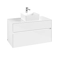 Тумба під умивальник Villeroy&Boch Collaro 100 см, білий глянець (C03800DH)