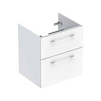 Тумба для вбудованого умивальника Geberit Selnova Square 600х502х635, білий (501.204.00.1)