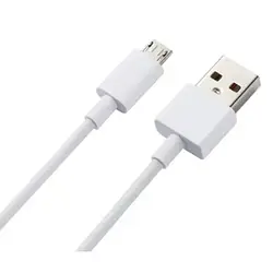 Кабель зарядний USB / micro-USB 0.4m круглий White (Оригінал з розбору)