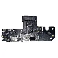 Шлейф Xiaomi Redmi Note 5A с конектором зарядки и компонентами (Оригинал с разборки) (БУ)