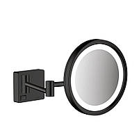 Дзеркало для гоління Hansgrohe AddStoris з LED-освітленням чорний матовий (41790670)